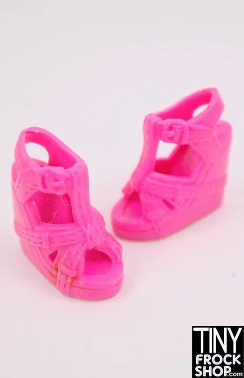 12" Fashion Doll Buckle Wrapped Wedges
