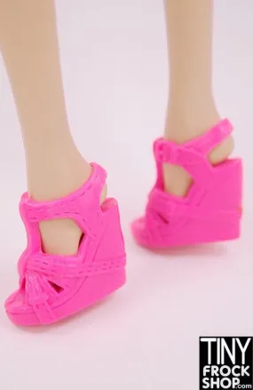 12" Fashion Doll Buckle Wrapped Wedges