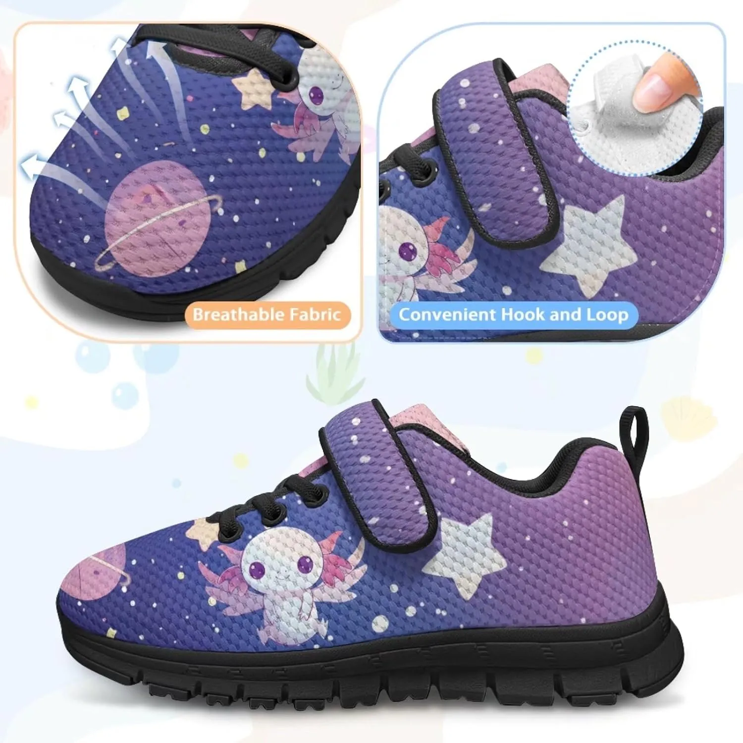 Animal Print Shoes for Kids Girls One Strap Tennis Sneakers Mesh Running Shoes Lightweight Athletic Shoes