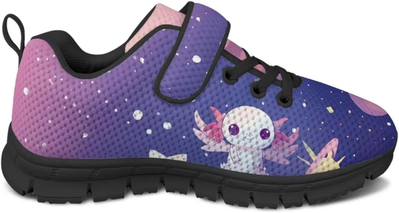 Animal Print Shoes for Kids Girls One Strap Tennis Sneakers Mesh Running Shoes Lightweight Athletic Shoes