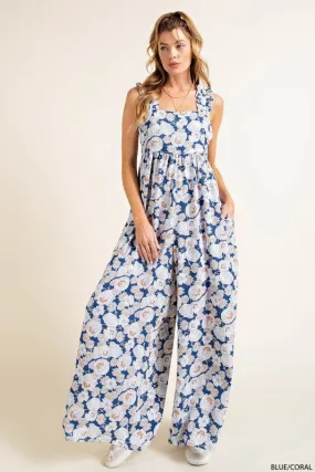 Aware Of This Floral Jumpsuit