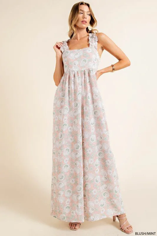 Aware Of This Floral Jumpsuit