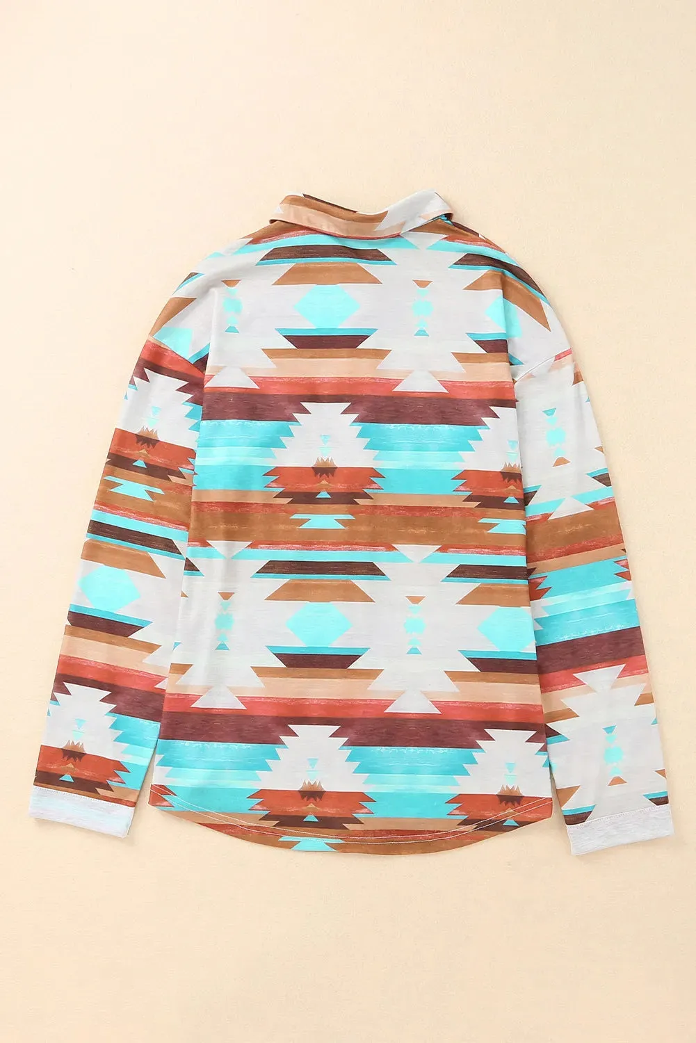Aztec Long Sleeve Buttoned Shirt