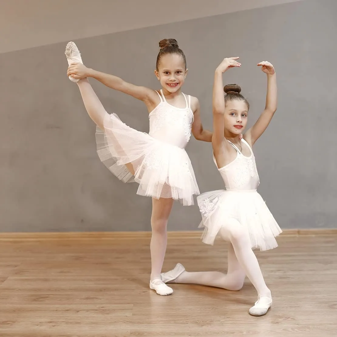 Ballet Shoes for Girls, Canvas Dance Practice Slippers No-Tie Sole Yoga Gymnastics Shoes(Toddler/Little Kid/Big Kid)