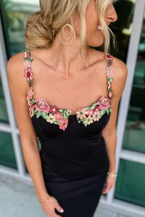Bold Blooms Little BLACK Dress