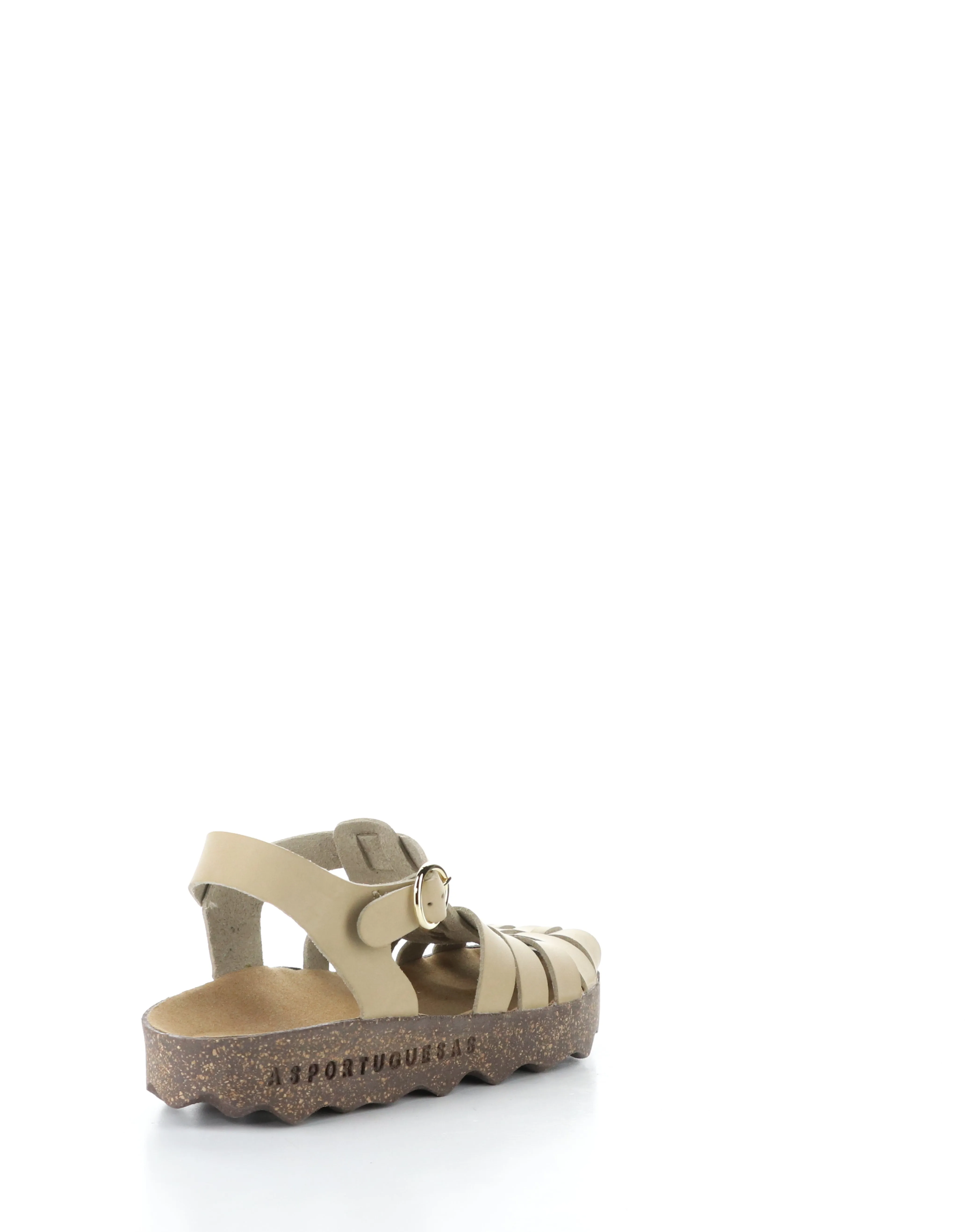 CALIX277ASP 001 BEIGE Round Toe Sandals