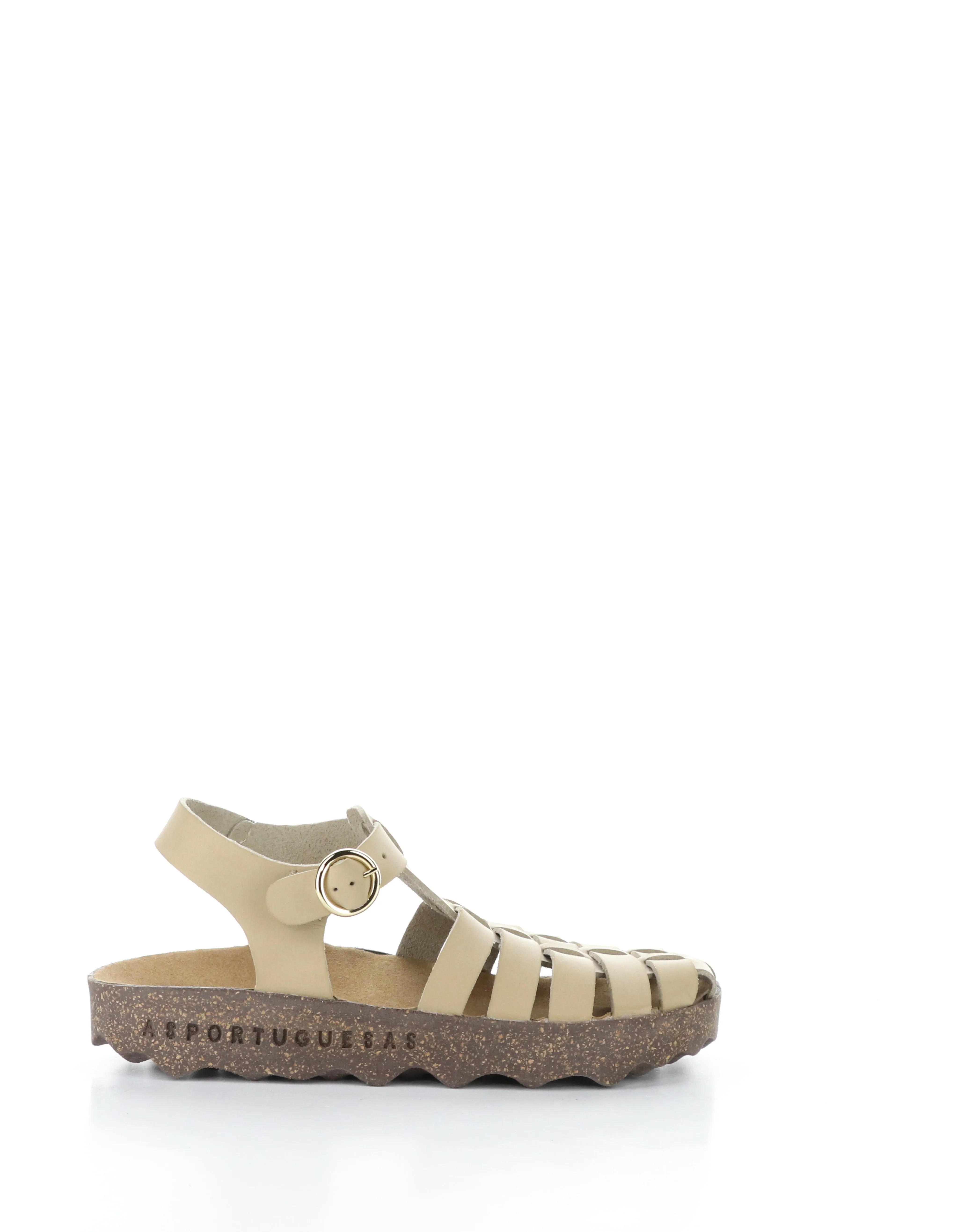 CALIX277ASP 001 BEIGE Round Toe Sandals