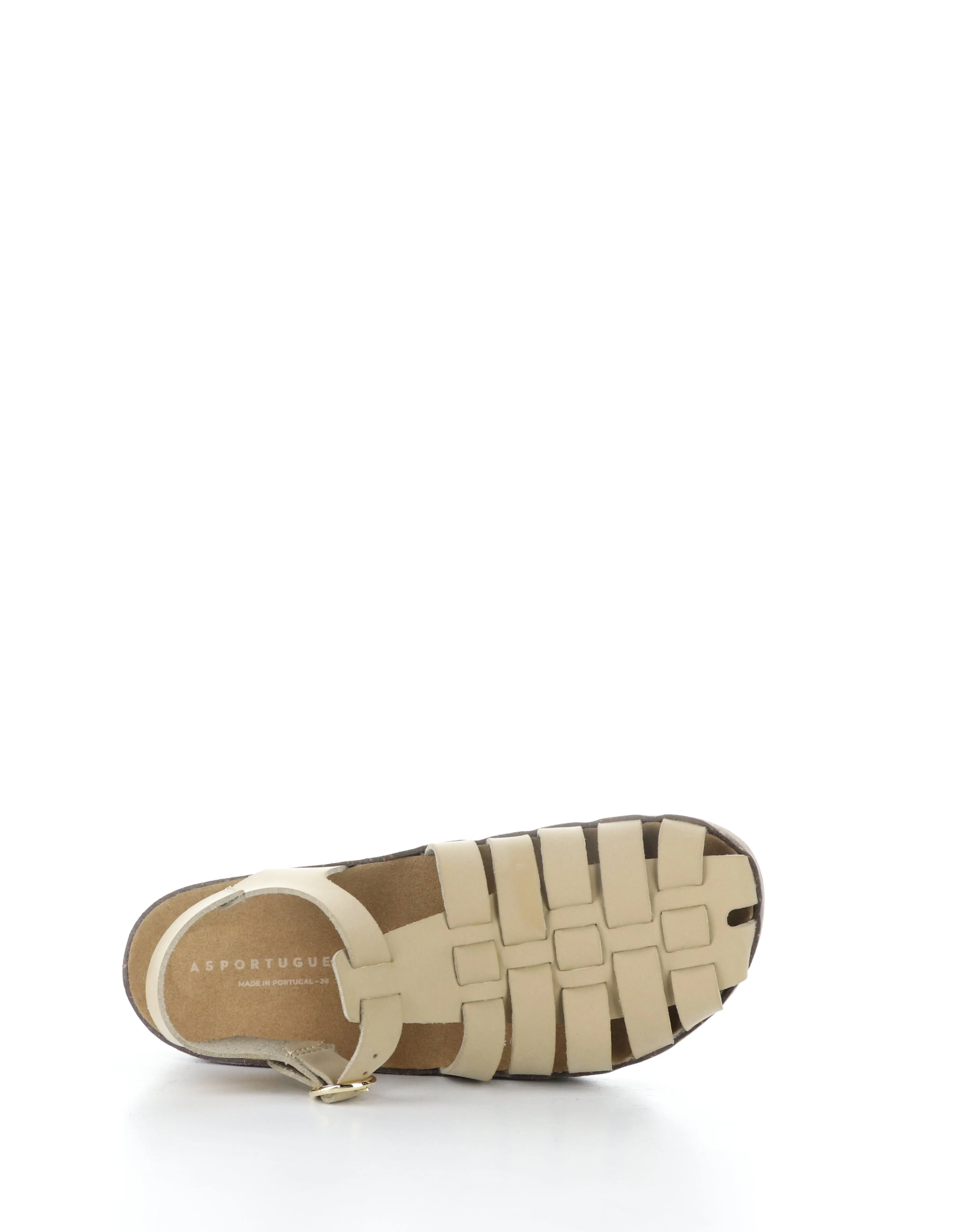 CALIX277ASP 001 BEIGE Round Toe Sandals