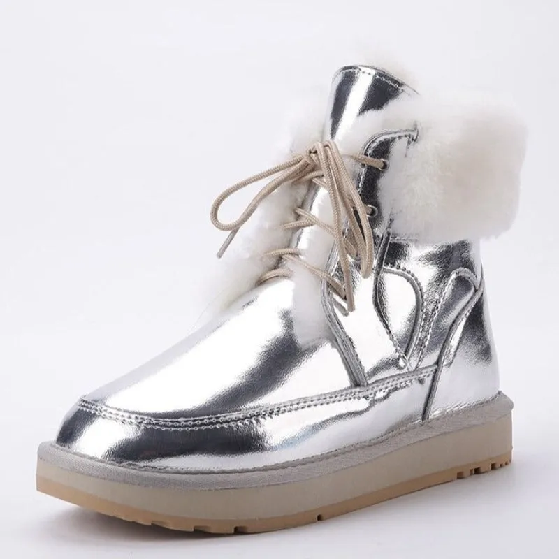 Casual Leather Warm Shoes