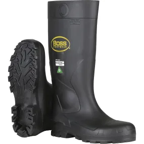 Dynamic™ Boss® Full Safety Boot, PVC, Steel Toe, Size 9, Puncture Resistant Sole