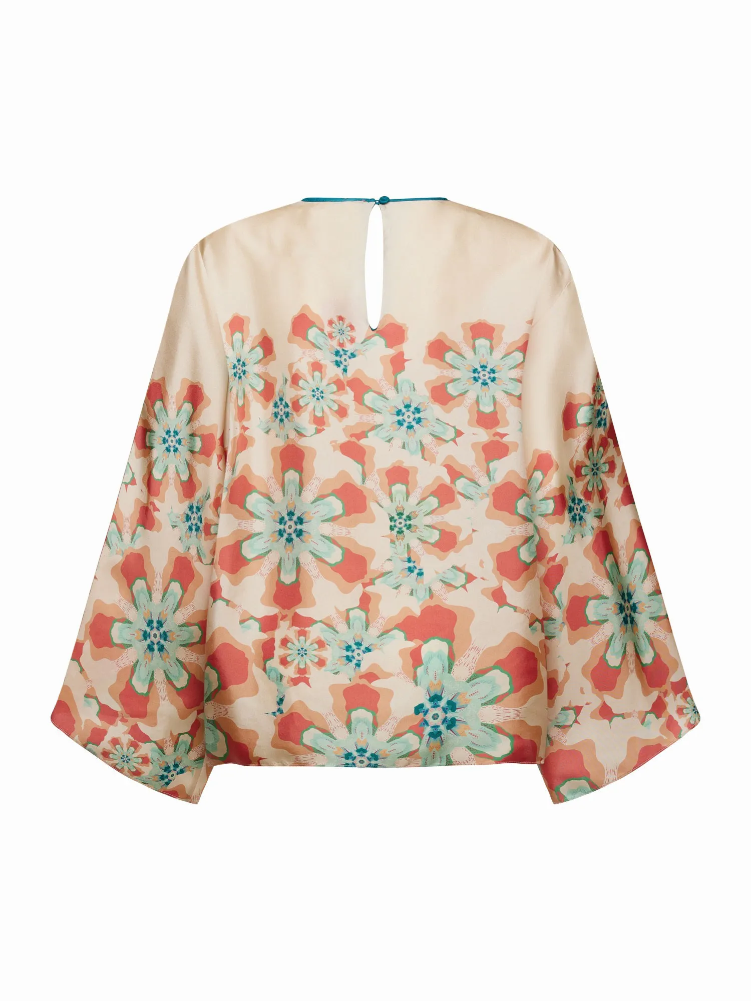 FRANCO FERRARI - WIDE SLEEVE CORAL BLOUSE