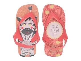 Havaianas Kids Baby Pets Sandals (Toddler) (Silk Rose/Coral New) Kid's Shoes