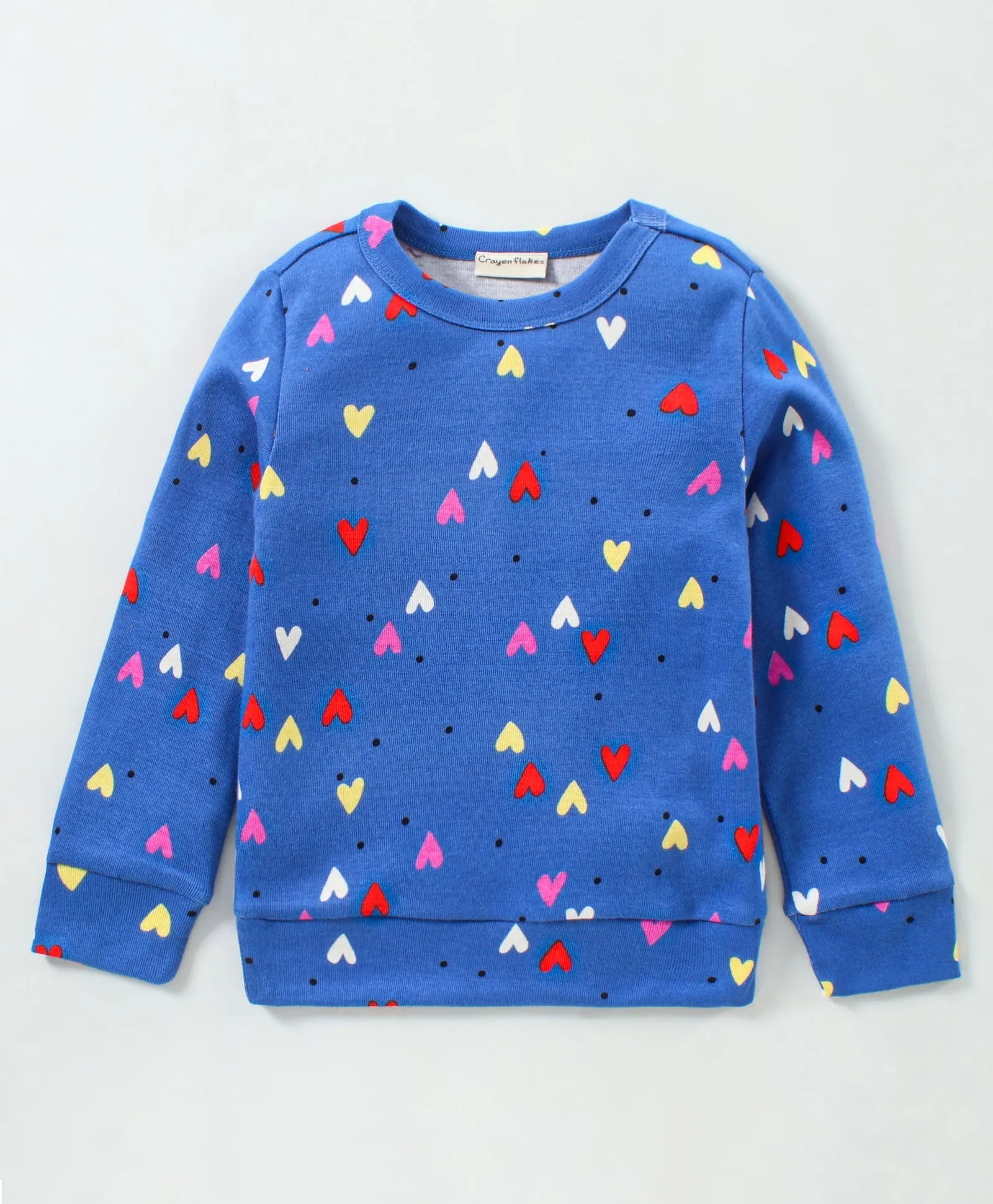 Hearts Printed Top with Leggings Set