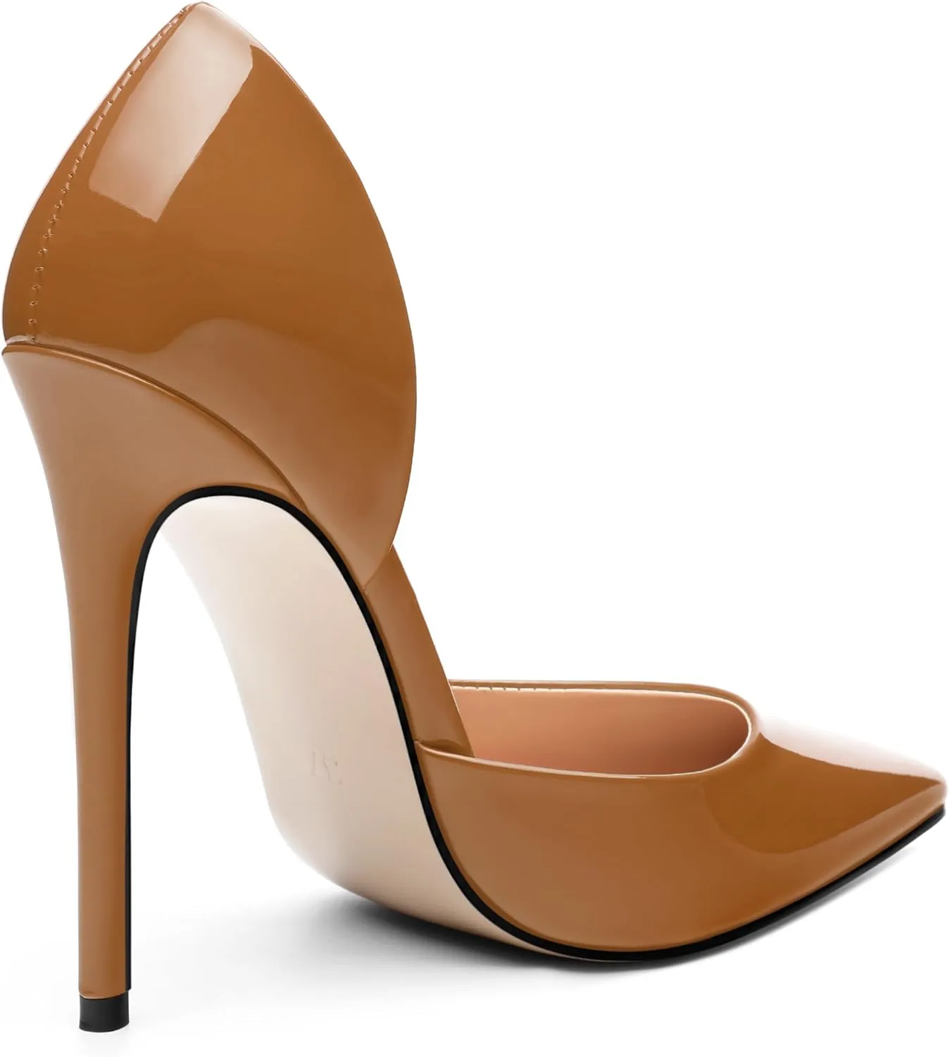 High Heels Stiletto Pumps for Women Slip on Patent Closed Pointed Toe Sexy Fashion Wedding Party Dressy Shoes