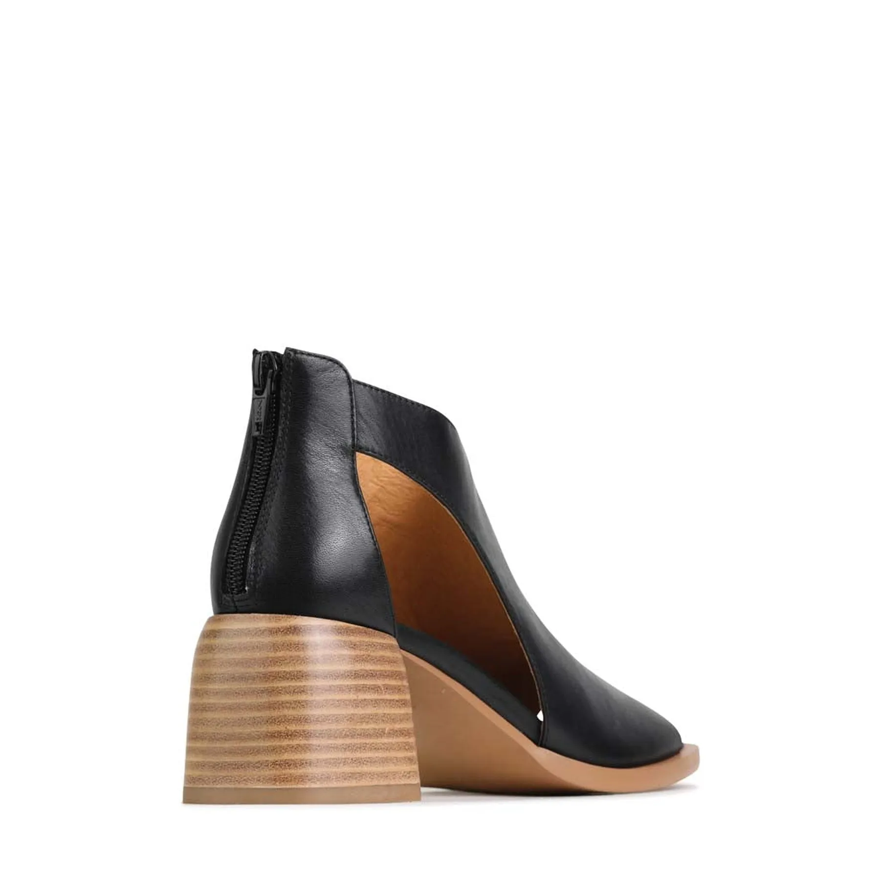 ISOLDE LEATHER BLOCK HEEL SANDALS