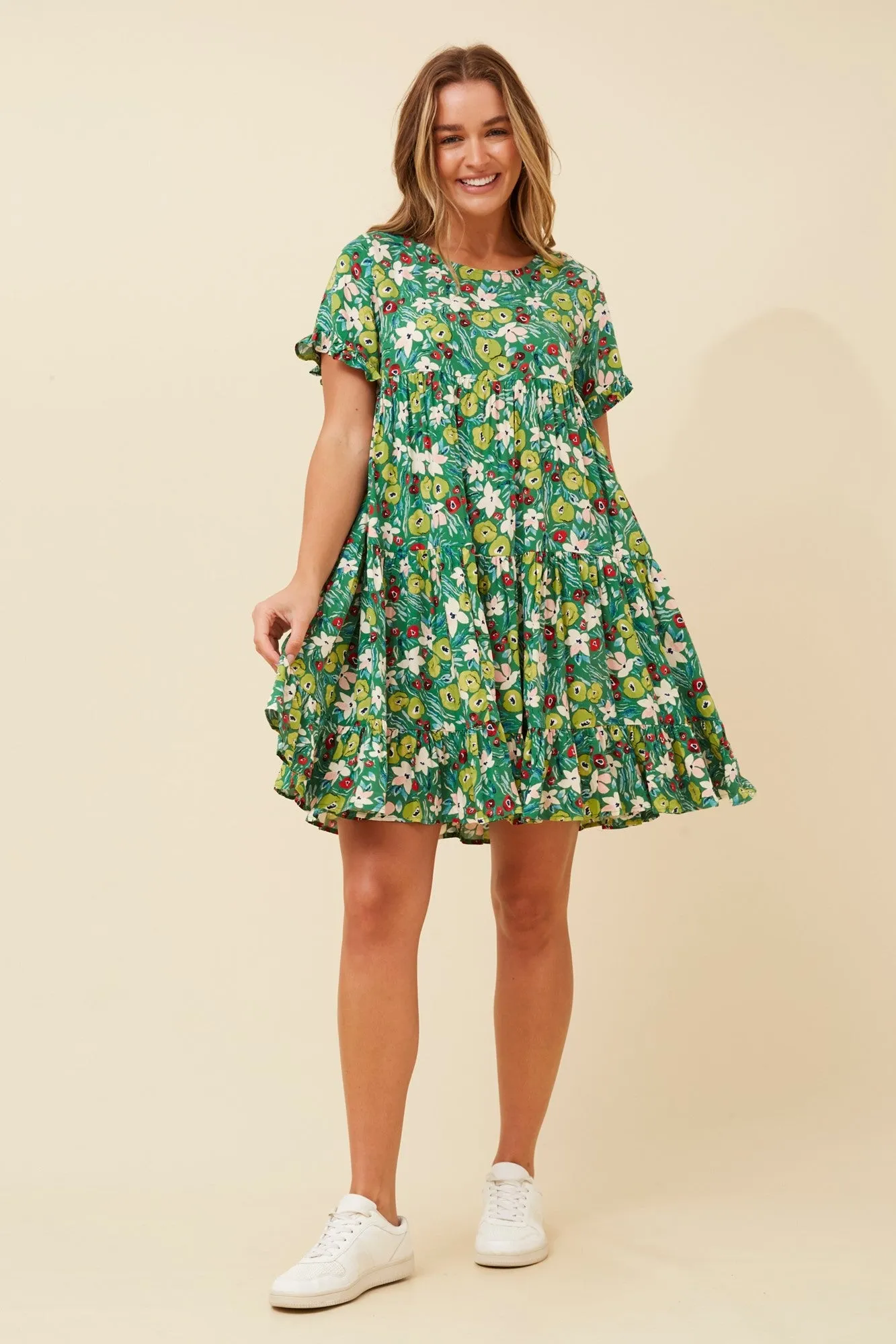 KELLY FLORAL SHORT DRESS