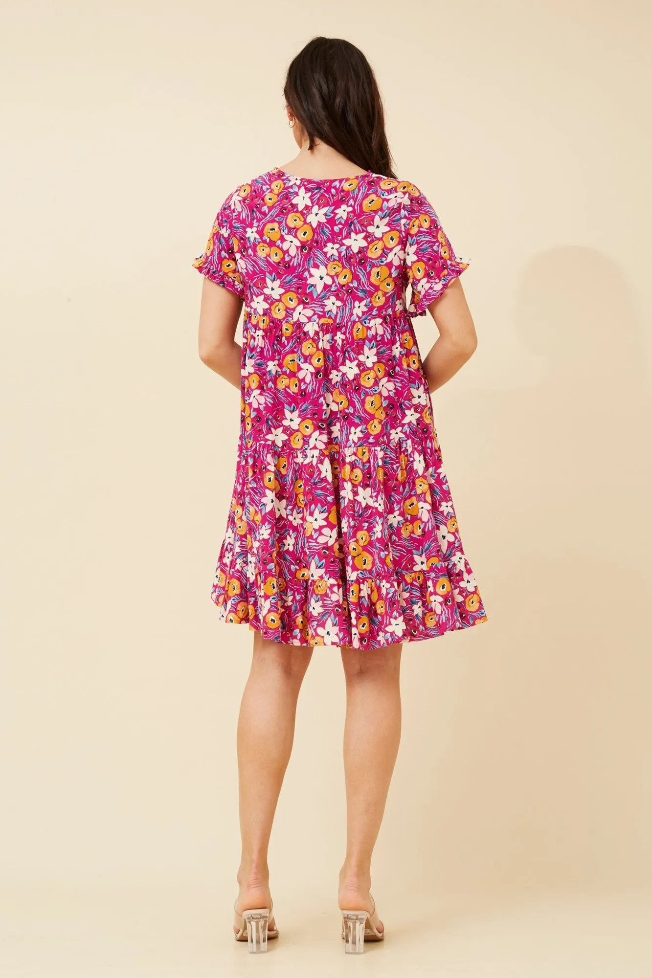 KELLY FLORAL SHORT DRESS