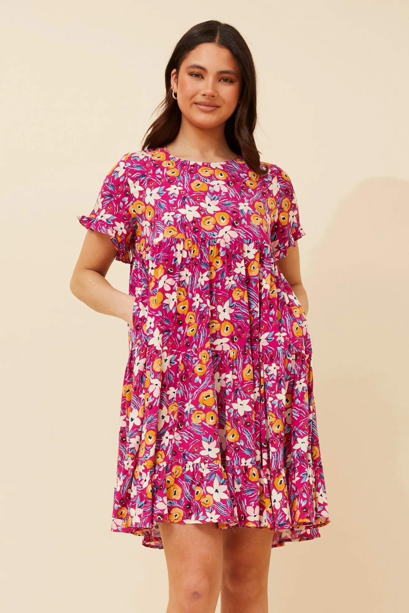 KELLY FLORAL SHORT DRESS