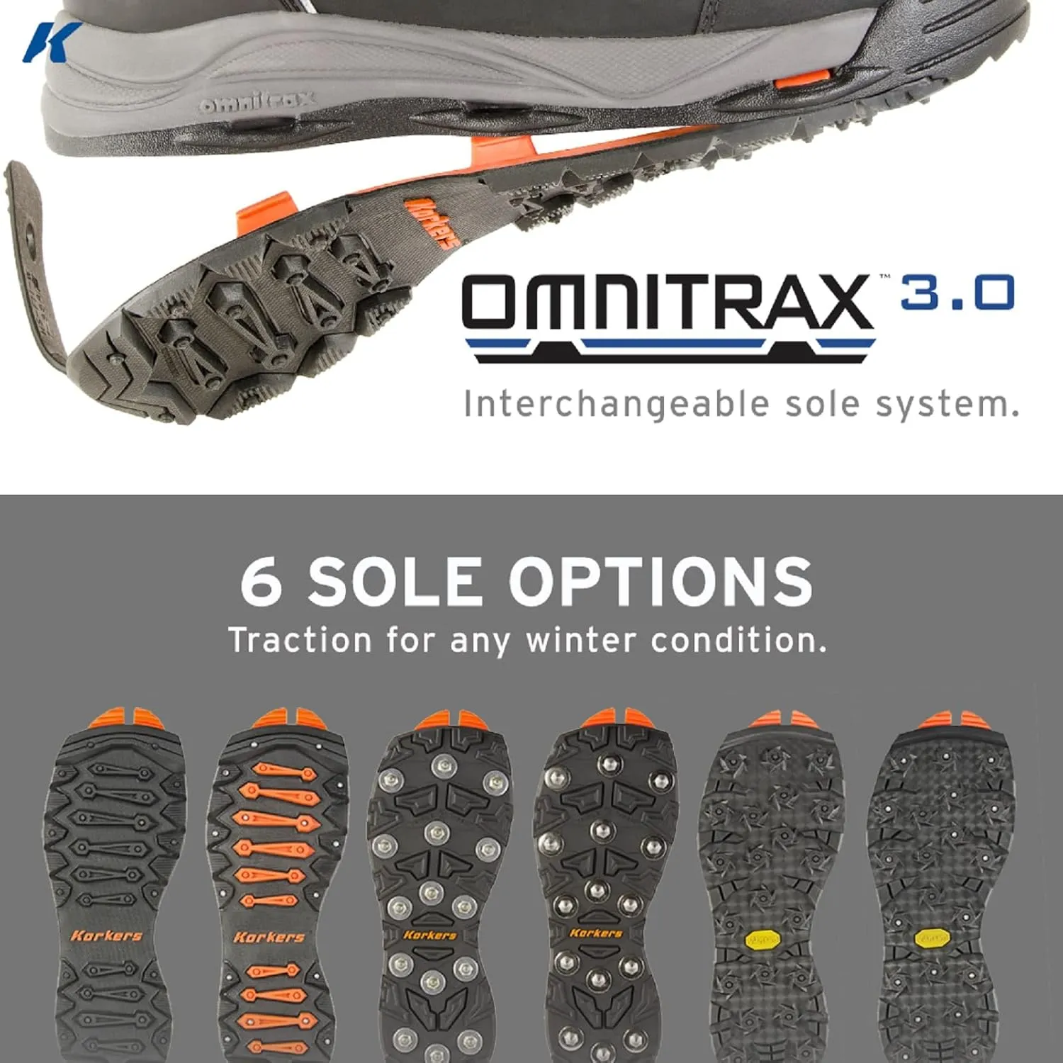 Korkers Men's Snowmageddon Winter Boots-Insulated and Waterproof