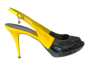 LORIBLU 3EQ19049 Black & Yellow Patent Leather High Heels