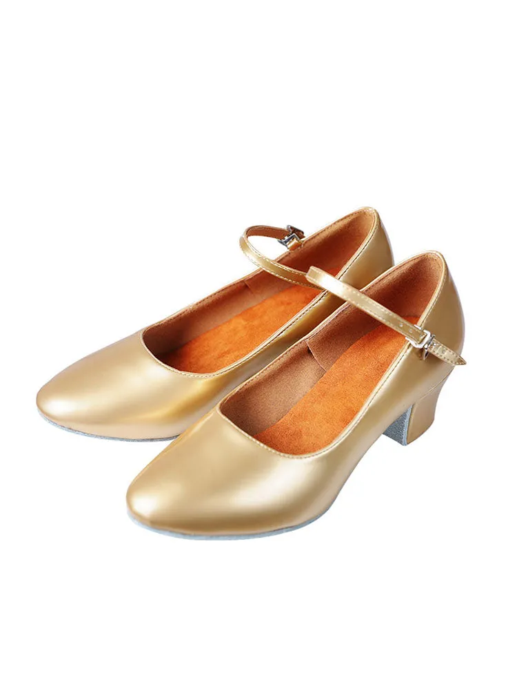 Low Heel Soft Sole Wear-resistant Dance Shoes Leather Character Shoes