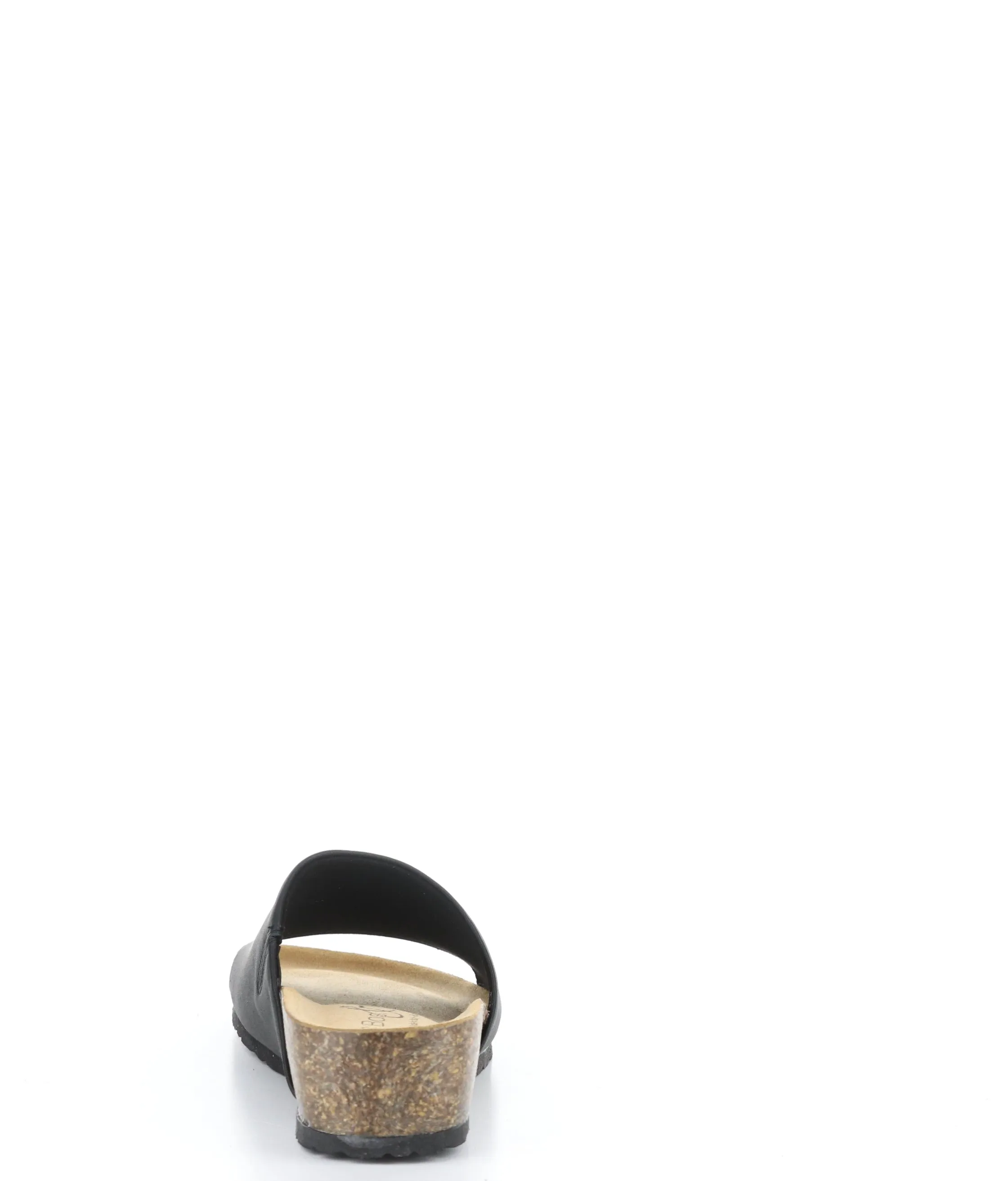 LUX BLACK Round Toe Sandals