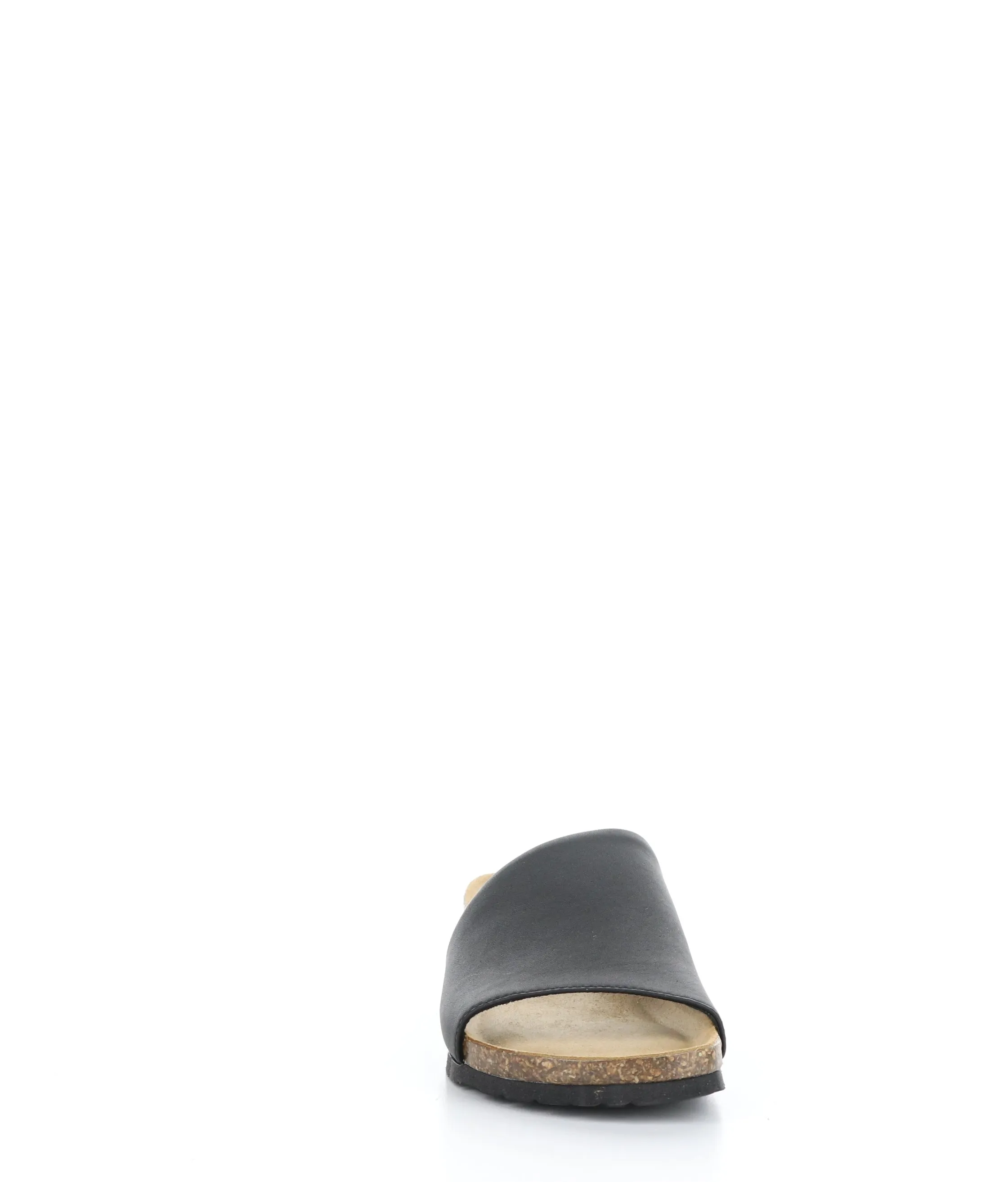 LUX BLACK Round Toe Sandals