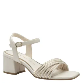 Marco Tozzi White and Gold Sandal