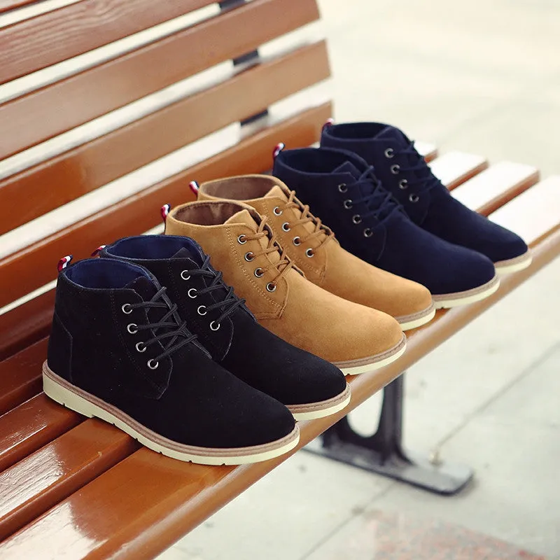 Men's Autumn/Winter Warm Casual Ankle Flat Boots