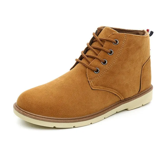 Men's Autumn/Winter Warm Casual Ankle Flat Boots