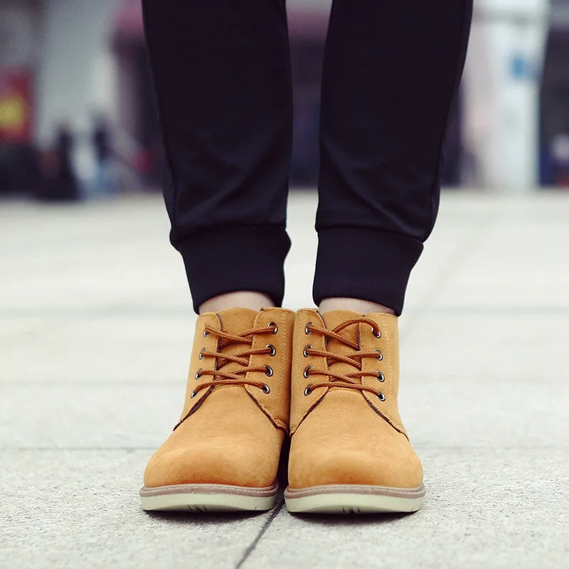 Men's Autumn/Winter Warm Casual Ankle Flat Boots