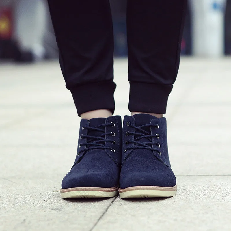 Men's Autumn/Winter Warm Casual Ankle Flat Boots