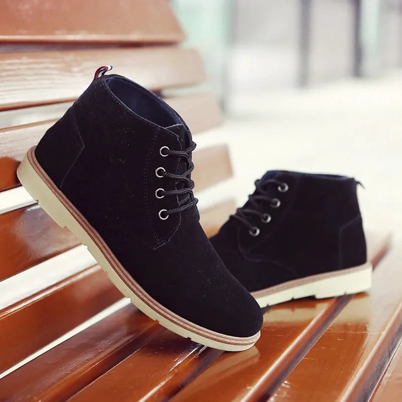 Men's Autumn/Winter Warm Casual Ankle Flat Boots