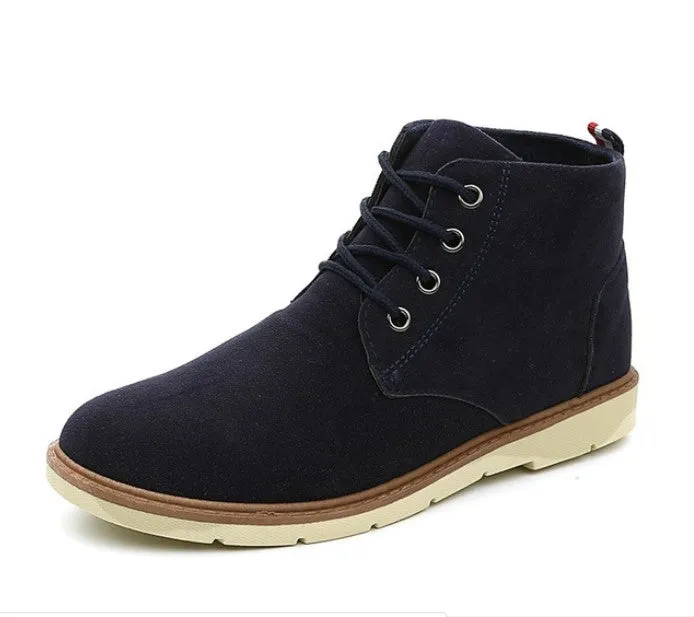 Men's Autumn/Winter Warm Casual Ankle Flat Boots