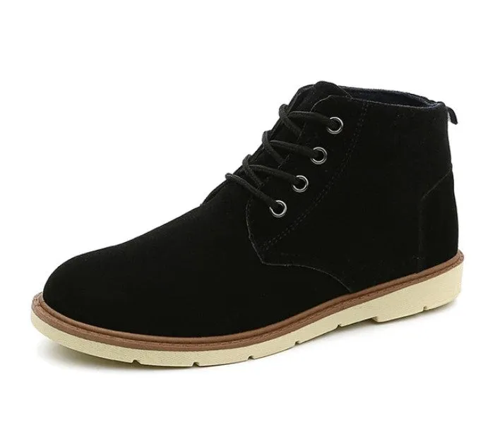 Men's Autumn/Winter Warm Casual Ankle Flat Boots