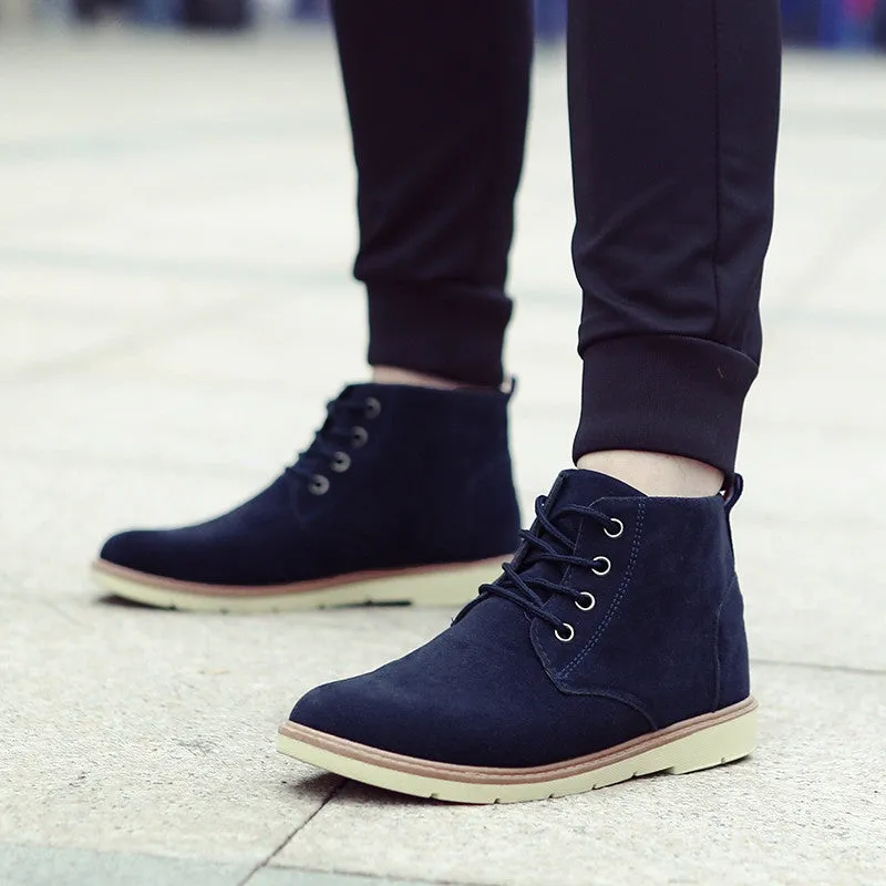 Men's Autumn/Winter Warm Casual Ankle Flat Boots