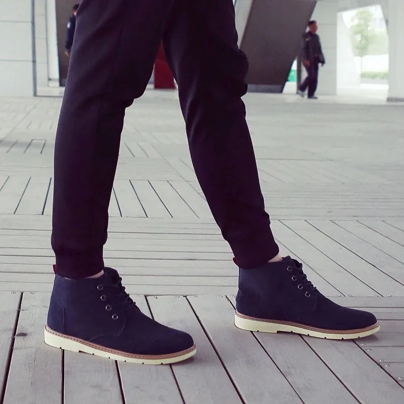 Men's Autumn/Winter Warm Casual Ankle Flat Boots