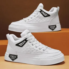 Men's new casual trendy leather sneakers