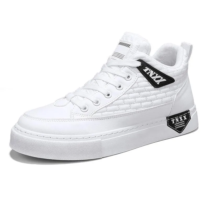 Men's new casual trendy leather sneakers