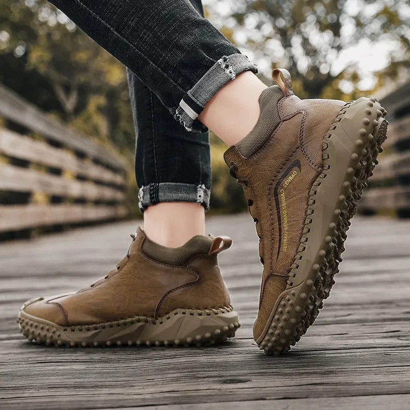 Men's Warm Handmade Ankle Boots