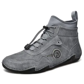 Men's Warm Leather Snow Ankle Boots