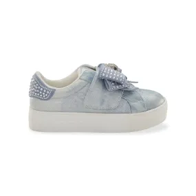 Mini Laney Bow Sneaker - Big Kid Denim