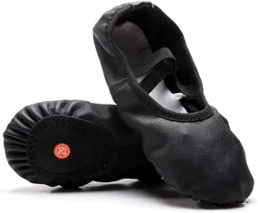 MSMAX Canvas Ballet Practice Slippers Professional Dance Flats for Girls Boys Women