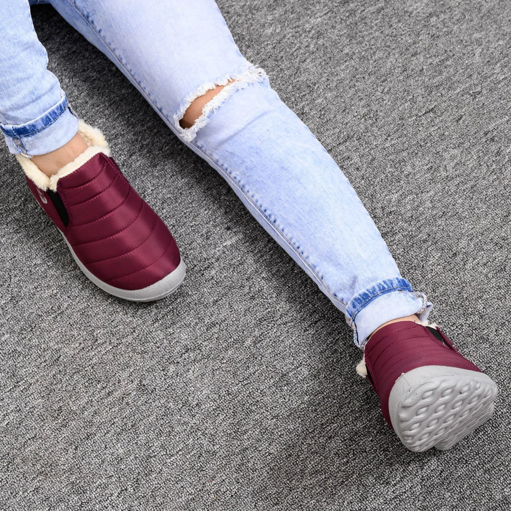 Nanccy Winter Warm Flat Bottom Shoes