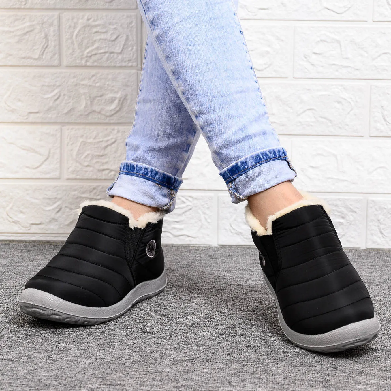 Nanccy Winter Warm Flat Bottom Shoes