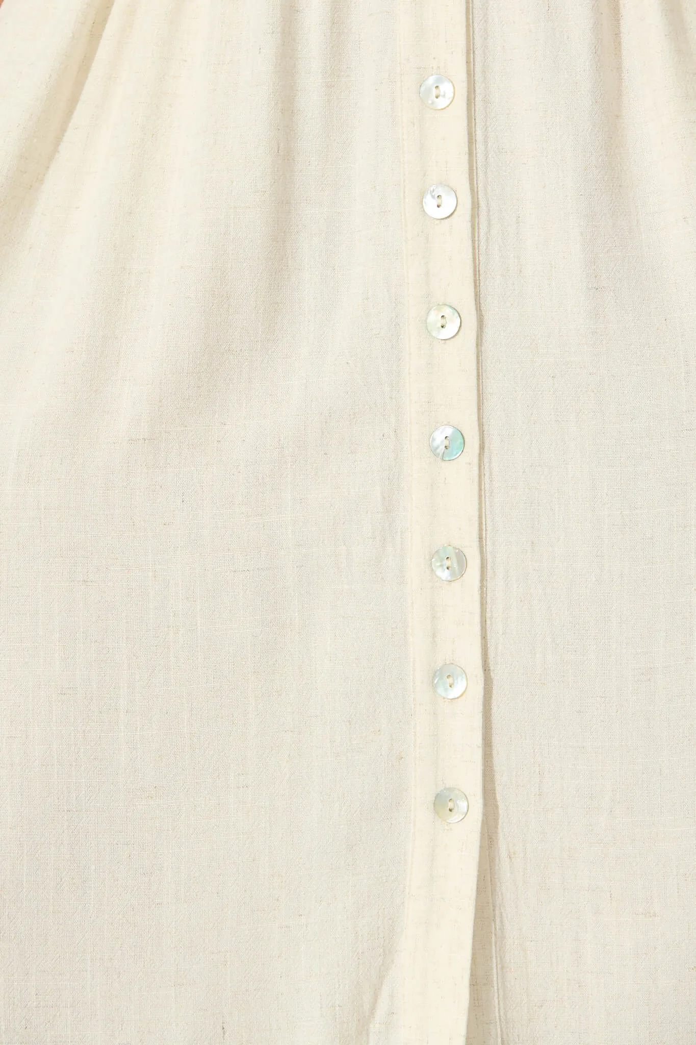 Oatmeal Linen Blend Midi Dress by Daysia
