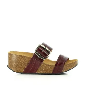 Plakton 273004 Burgundy Crocodile Wedges