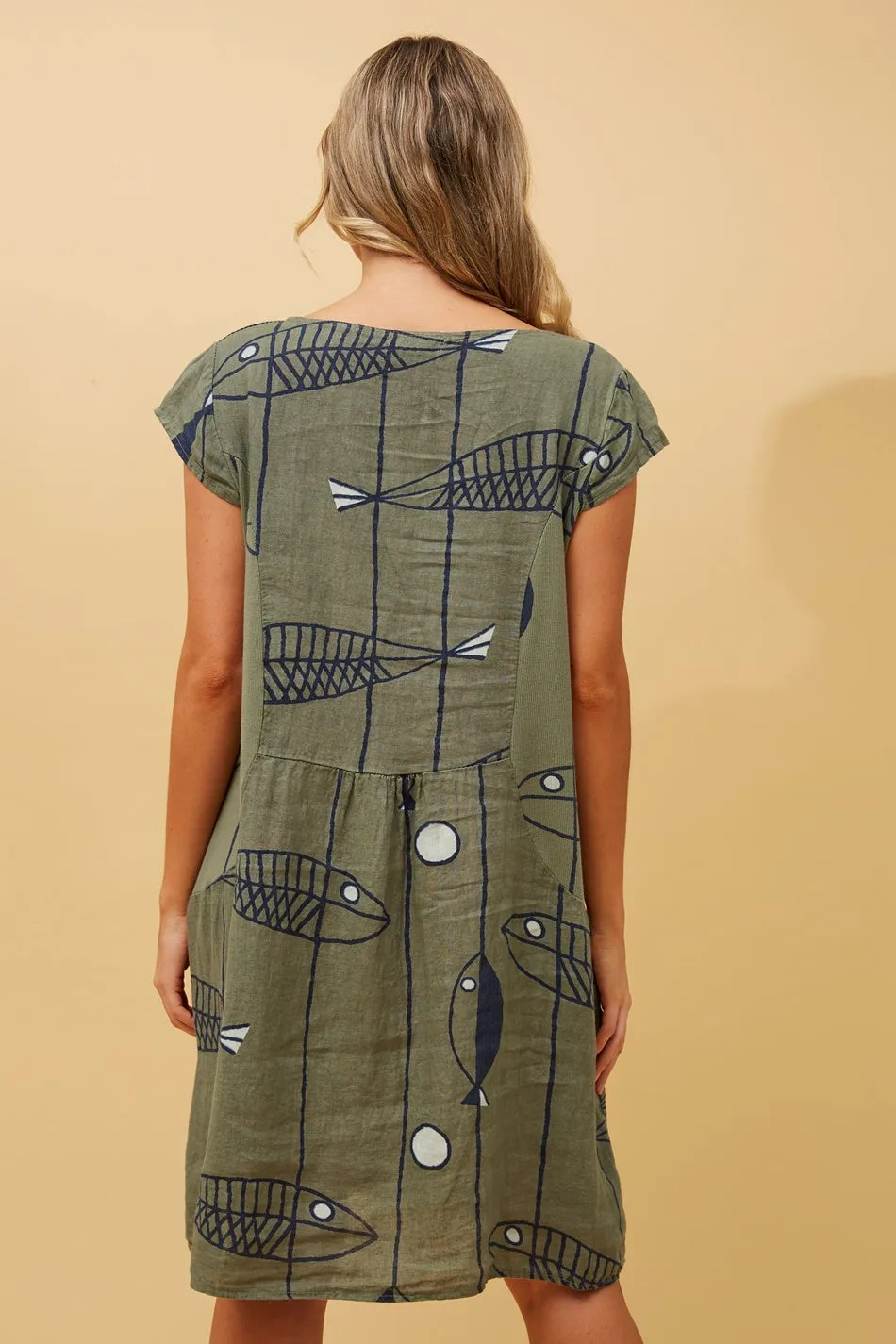 RIMINI LINEN SHIFT DRESS