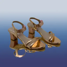 RoseGold Strappy Block Heels