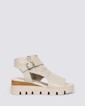 RUFUSS WEDGE SANDALS ALMOND LEATHER